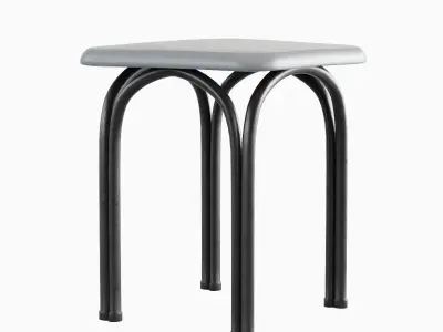 Steel Stool 03 3D model
