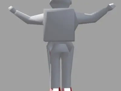 Low Poly Astronaut Soldier Low-poly 3D model