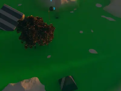 SCI-FI garden  Low-poly 3D model