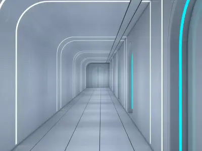 Futuristic Interior 3D model