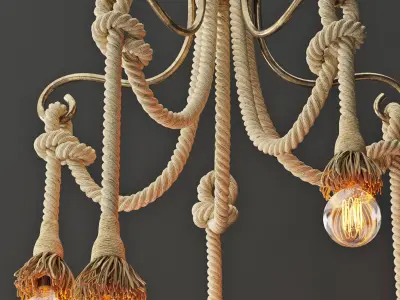 Loft Rope Light 5 3D model