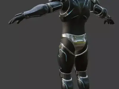 Sci Fi Cyberpunk Spacesuit 3D Model 3D model