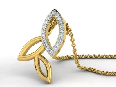 diamonds pendant 3D print model 53