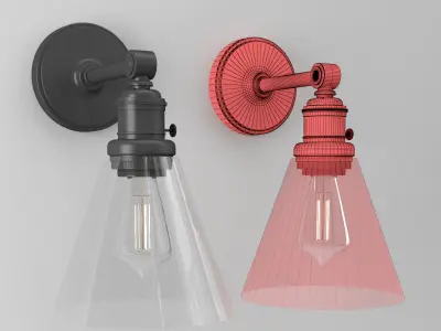 Flared Glass 3D model