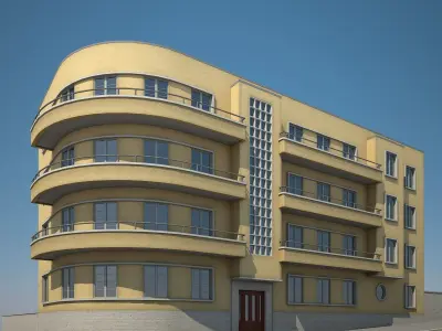 Apartment Building 15 3D model