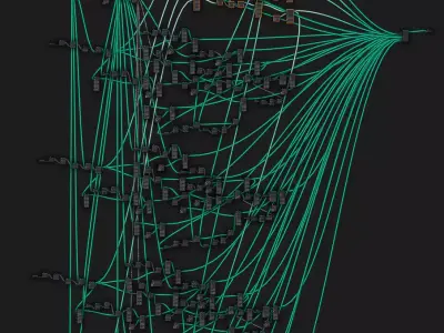 Goemetry Nodes for Sci-Fi city 3D model