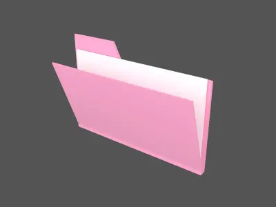 Folder v1 008 Low-poly 3D model
