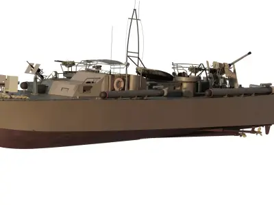 WW2 PATROL BOAT 3D model