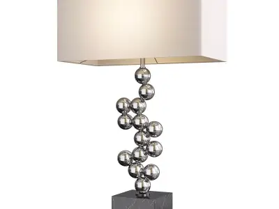 Silver Sculptural Table Lamp Liang and Eimil Folie Low-poly 3D model