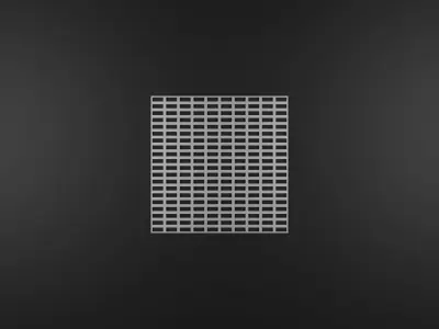 Steel Grating Flooring Low-poly 3D model