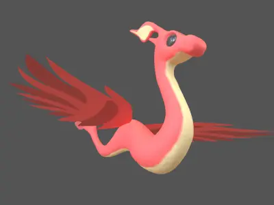 Cartoon Dragon Character v1 003 Low-poly 3D model