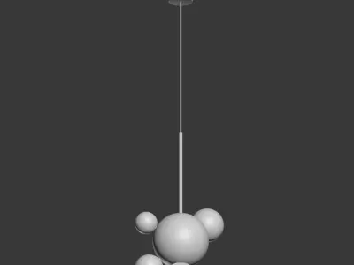 Giopato Coombes Bolle Pendant 4 Bubbles 3D model