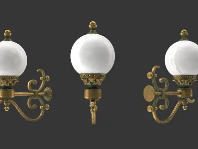 Street Lamp 3D model 10