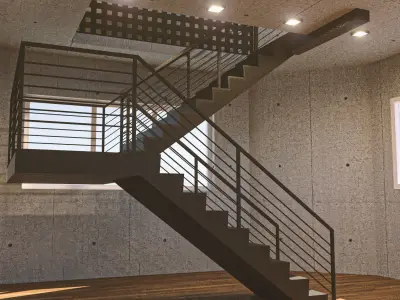 Air Port Tower Low-poly 3D model