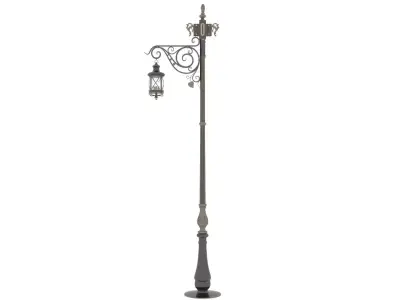 Vintage Street Light 3D model 3D model