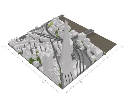 Free 3D Model of London - Sample of AccuCities Level 2 Model Free 3D model