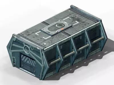 Different dimension - warehouse 02 3D model