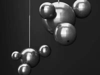 Giopato and Coombes Bolle 4 Bubble Frost and silver 3D model