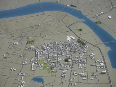 Surat  Low-poly 3D model