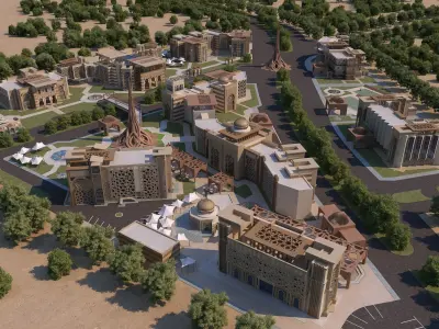 0031 - Education - Islamic Facades - 2021 - 01 - 2D-3D Files 3D model