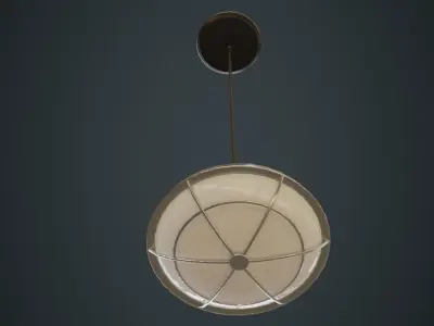 Hanging Lamp 5B Low-poly 3D model