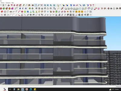 residential building 3d model free download Free 3D model