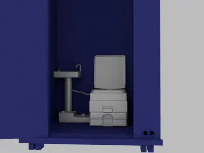 Portable Toilet 3D model