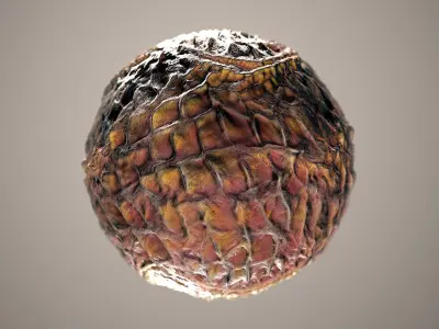10 Materials Skin Dragon Seamless PBR Volume 1 Texture