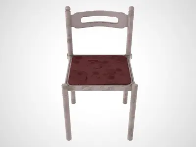 Ruined Chair 3D model