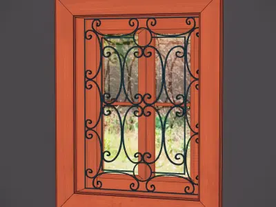 Wood Window 3 3D model