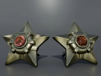 Staryu earrings 3D print model
