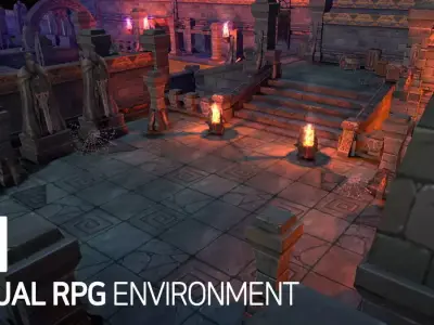 Casual RPG Environment 11 Low-poly 3D model