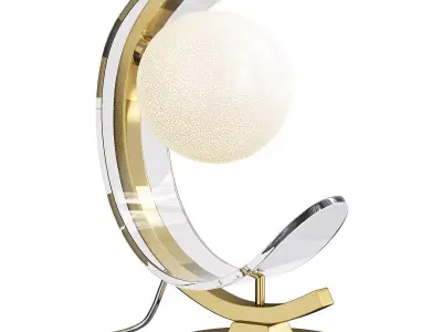 Mitzi Hl186201Agb 1 Light Table Lamp Low-poly 3D model