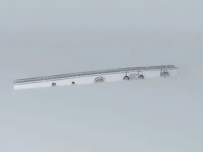 Zuazo Bridge Sancti Petri San Fernando Free 3D model