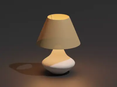 Lamp style 2 Low-poly 3D model