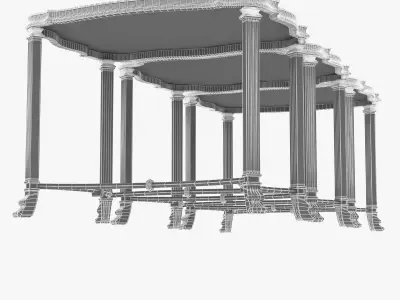 Chidester Table Set 3D model