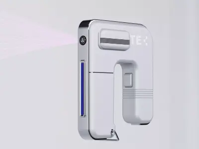 Scanner of the human nervous and vascular system Low-poly 3D model