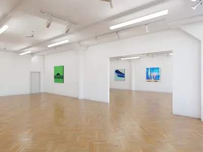 Art Museum Gallery Interior 10  Low-poly 3D model