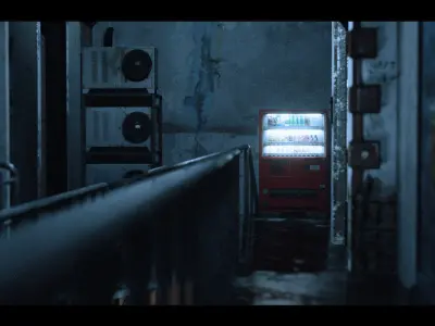 Cyberpunk Abandoned Street 3D model