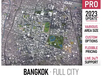 Bangkok Low-poly 3D model