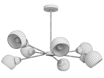 Sputnik Loft Globe Low-poly 3D model