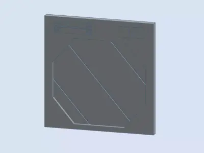 Star Wars Blast Door Free 3D print model