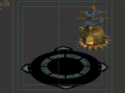 Gang - Decorative Incense Burner 01 3D model