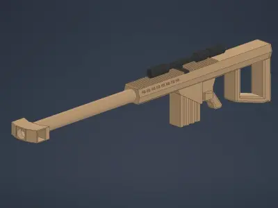 Berrett M82 Made With AutoDesk Inventor 3D model