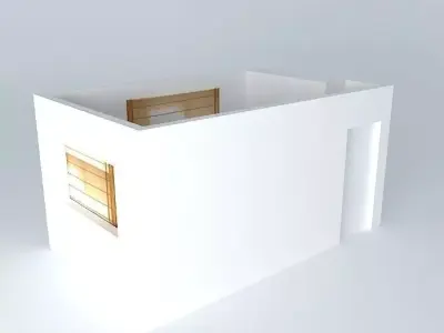 Double bedroom interior Free 3D model