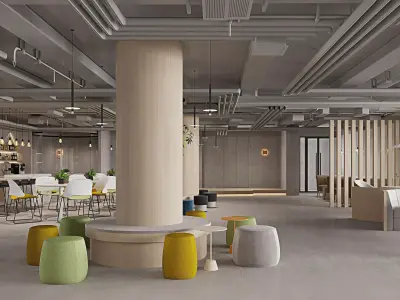  restaurant cafe  interior   3D model purchase