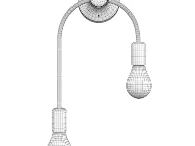 Simone Double Sconce Low-poly 3D model