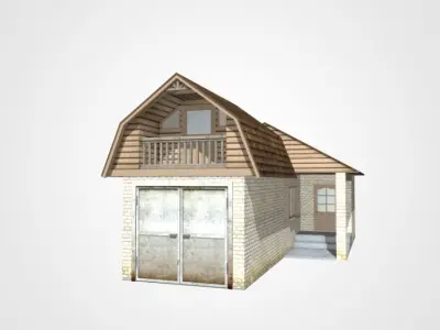 Garage barn 3D model