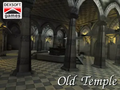 Old Temple Low-poly 3D model