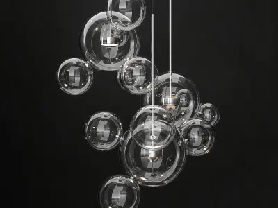 Chandelier Giopato and Coombes Bolle14 lights 2 3D model